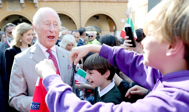 King Charles and Camilla in Italy